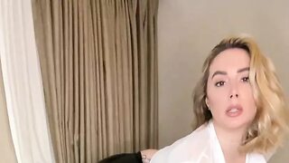 Paige Turnah Teases Your Cock in Tight Latex Dress and