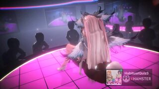 EVEChan gets ravished by monstrous tentacles in a public 3D