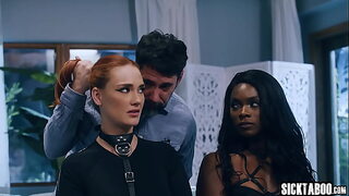 Dark beauty Ana Foxxx devours her husband's pleasure, as Siri