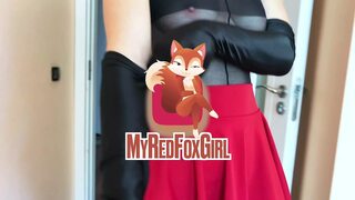 Cum on My Thigh High Boots - Slutty Bodystocking Fuck