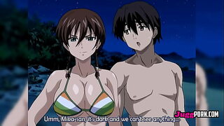 A sexy blonde seduces a resort employee to fuck on