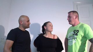 Hot wife's wild threesome fantasy: wife-sharing orgies and messy sperm