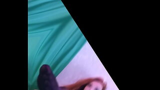 Rubbing nylon feet and pussy (JOI feet)