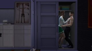 Adorable young cheerleader rips away professor's pants, eager to suck😜