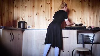 Sexy Maid with a Big Ass Gets Fucked While Cleaning