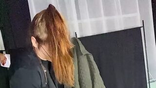 The masseuse loves her client's ass, massages his back and