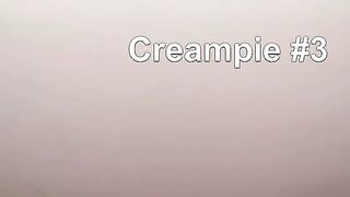 Gloryhole creampie gangbang - sloppy seconds with strangers