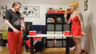 Ultimate Strip Beer Pong Showdown: Who Can Last the Longest?!